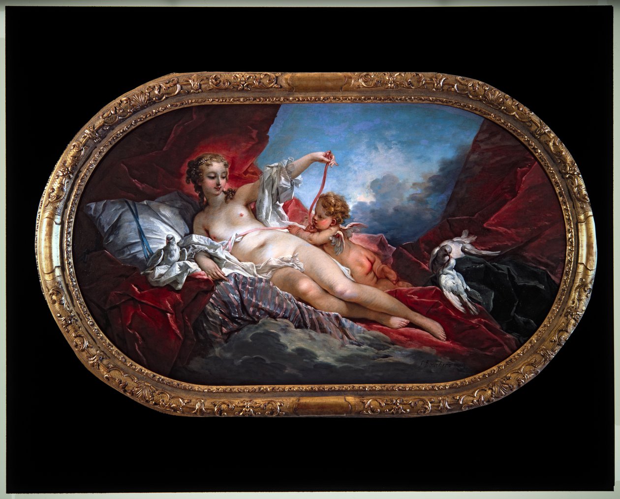 Venus en Cupido door François Boucher