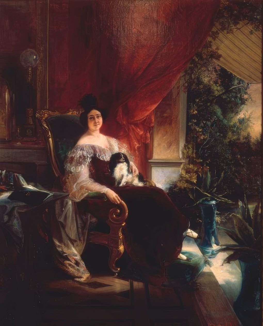 Madame de Gama-Machado door Francois Bouchot