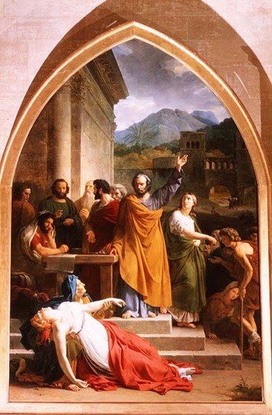 De dood van Saffira door Francois Edouard Picot