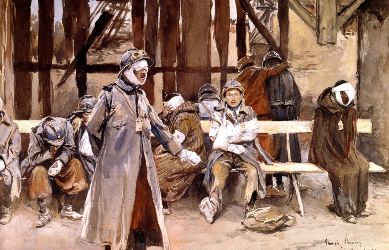 Het Plattelandsziekenhuis door Francois Flameng