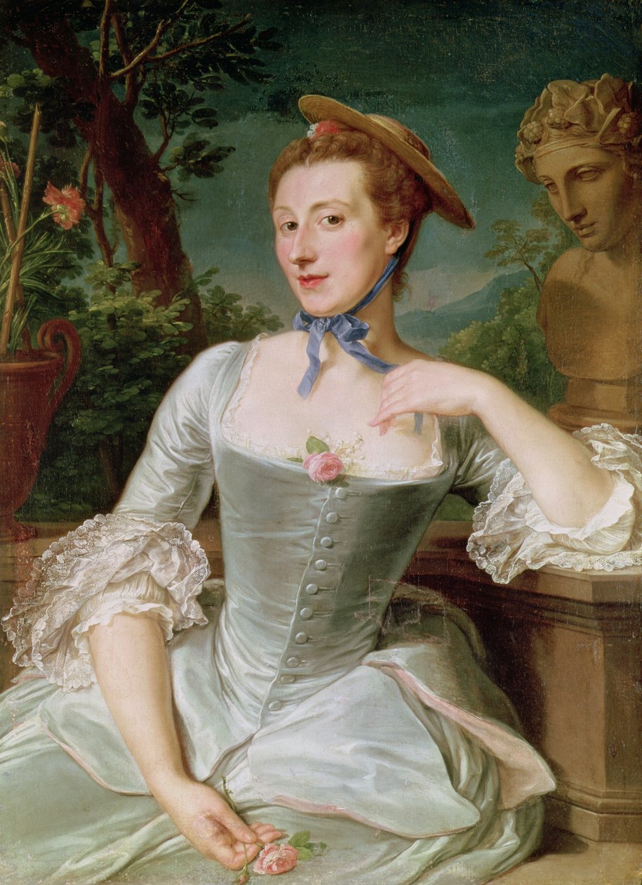Madame de Pompadour door Francois Hubert Drouais