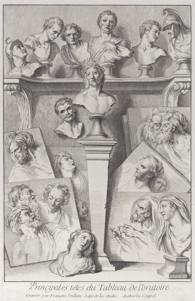 Hoofden na de Ecce Homo door Francois Joullain
