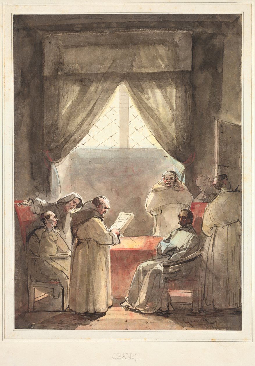 De monniken door Francois Marius Granet