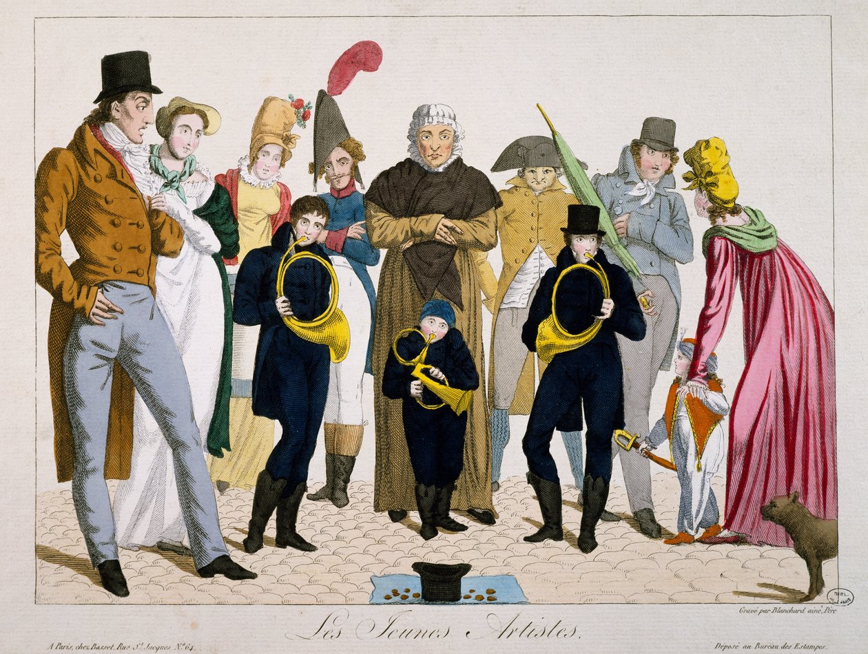 Jonge kunstenaars, prent, Frankrijk door Francois Nicolas Martinet