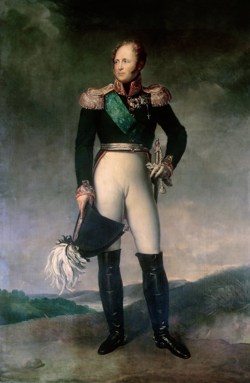 Alexander I van Rusland door Francois Pascal Simon Gerard