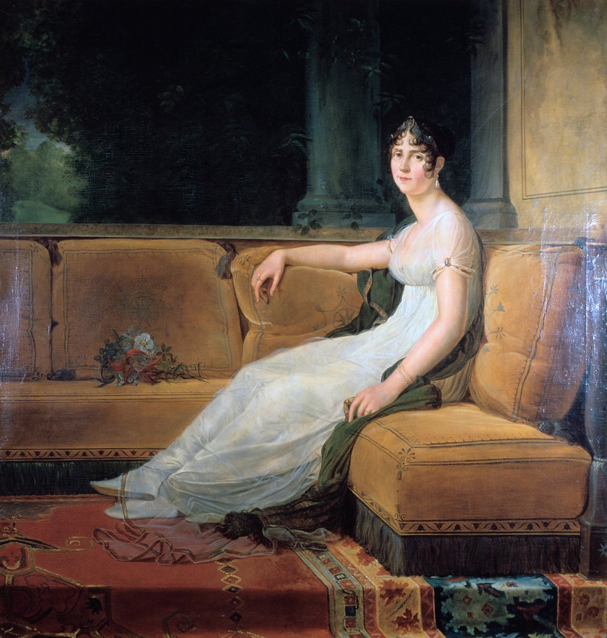 Keizerin Josephine in Malmaison, c1801 door Francois Pascal Simon Gerard