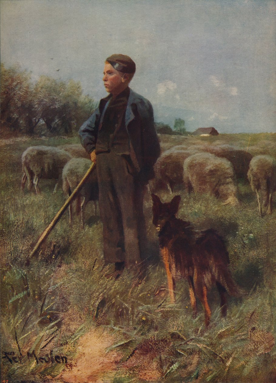 De jonge herder door Francois Pieter ter Meulen