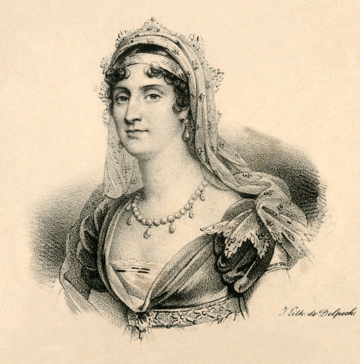 Elisa. Groothertogin van Toscane, 1777-1820, ca. 1830 door Francois Seraphin Delpech