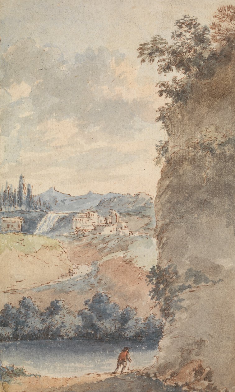 Italiaans landschap door Francois Vivares