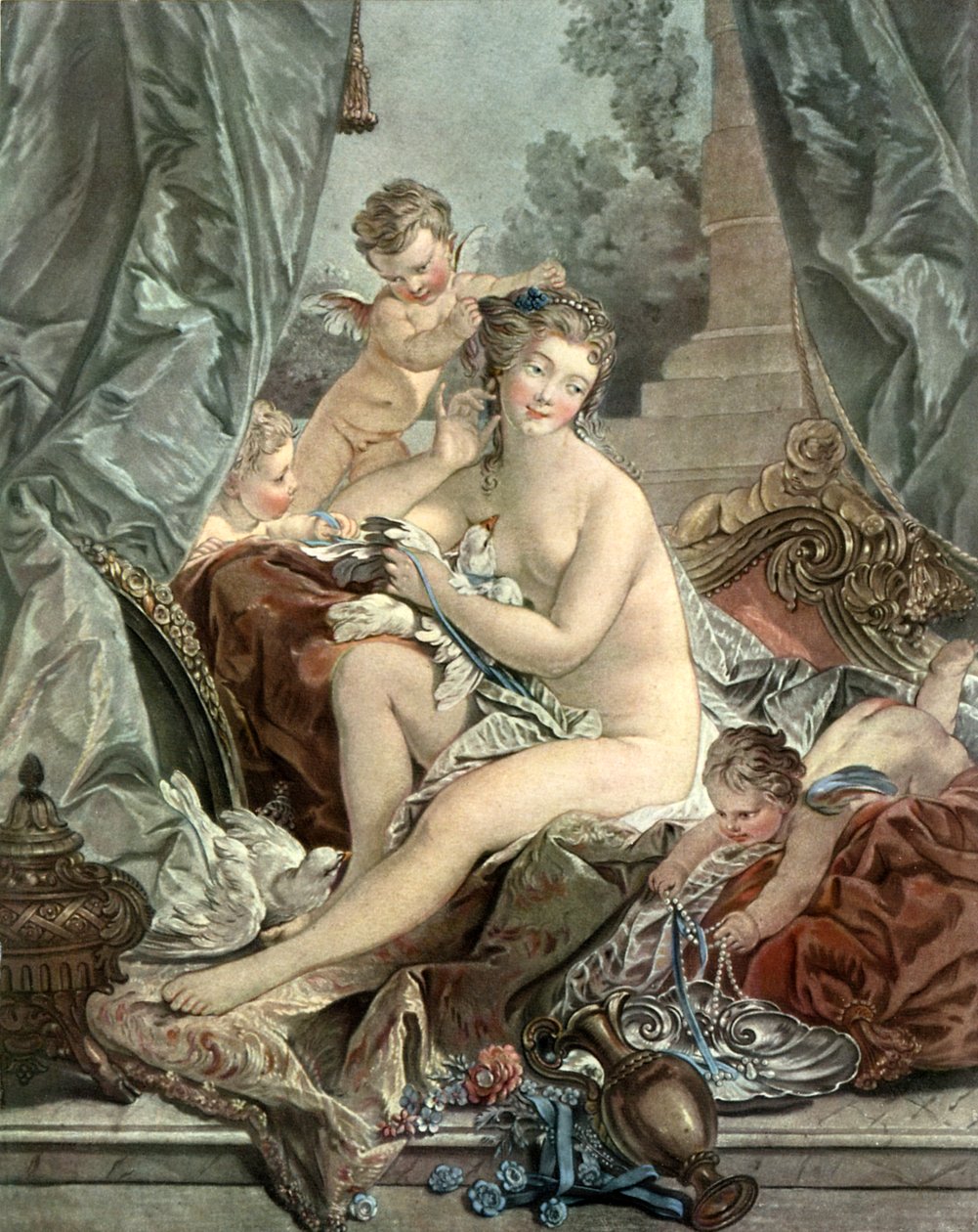 De Toilette van Venus door Francois after Boucher