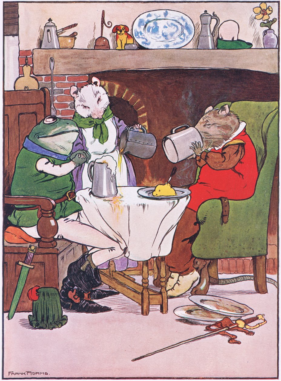 Bid Mevrouw Muis, wilt u ons wat bier geven, illustratie uit 