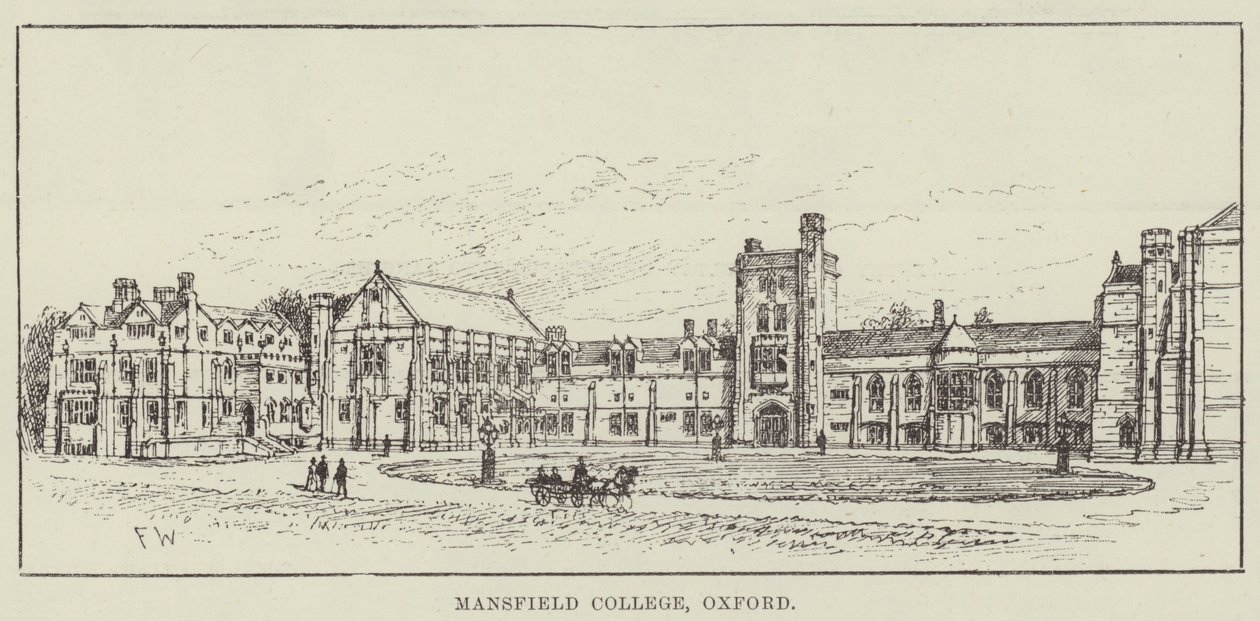 Mansfield College, Oxford door Frank Watkins