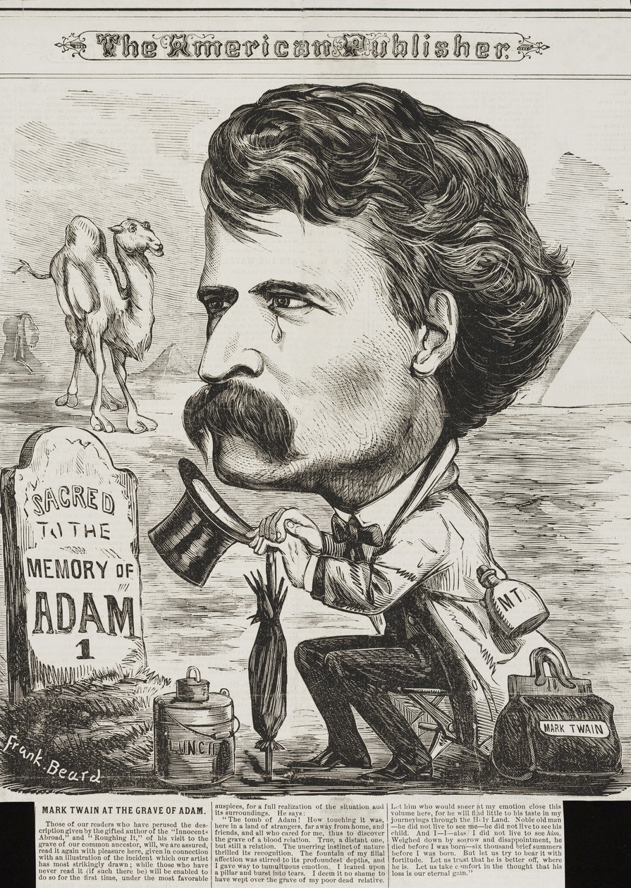 De Amerikaanse uitgever, uitgegeven 1872 (lithografie) door Frank Beard