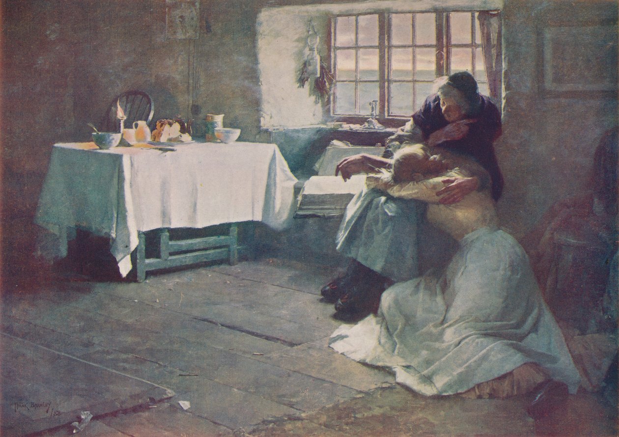 Een hopeloze dageraad door Frank Bramley