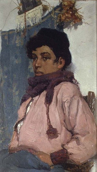 De Italiaanse Vissersjongen door Frank Bramley