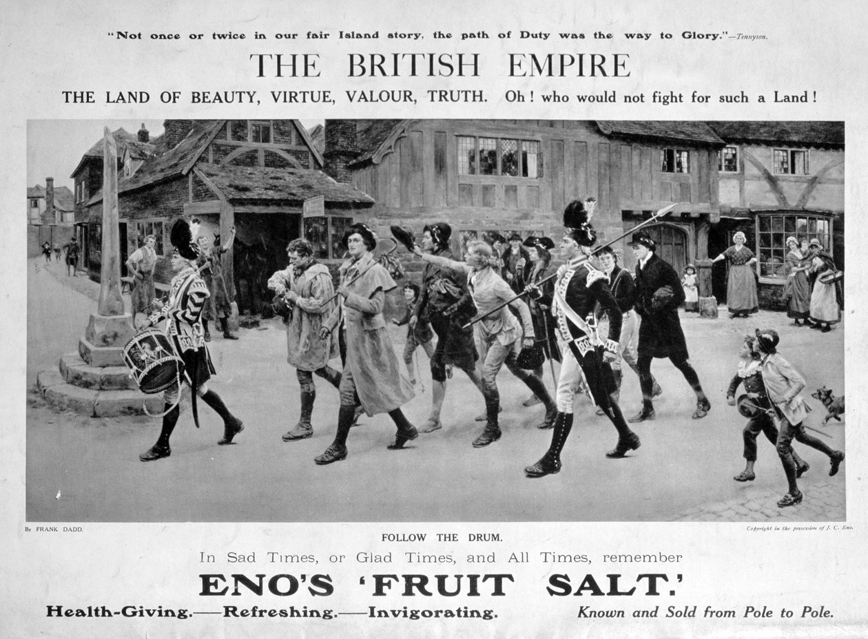 Enos Fruit Salt advertentie door Frank Dadd
