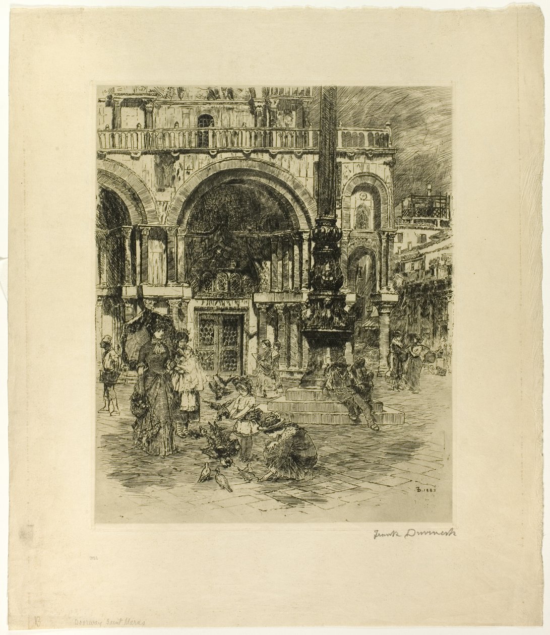 Piazza San Marco door Frank Duveneck
