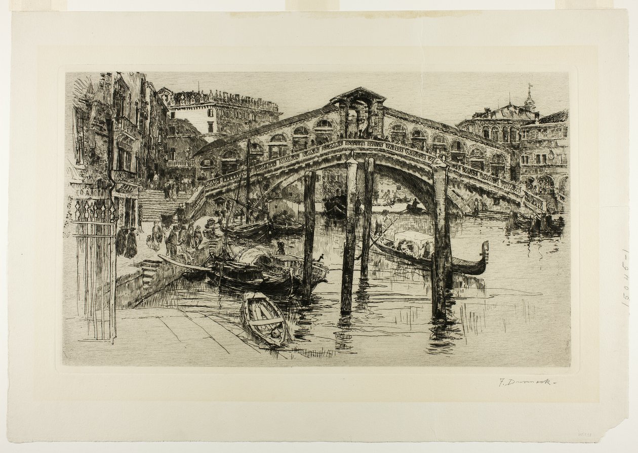De Rialto, Venetië door Frank Duveneck