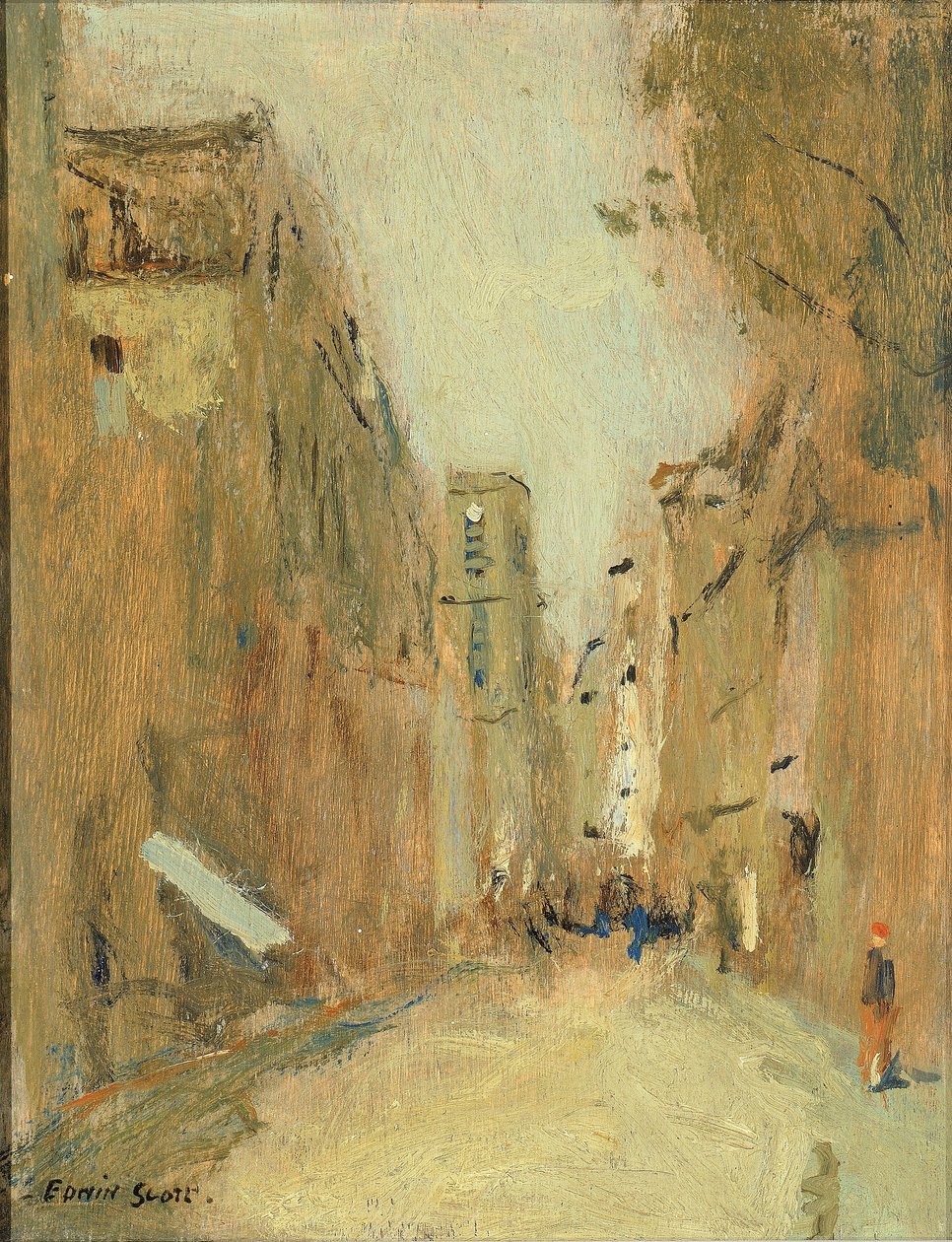 Rue San Jacques, Parijs door Frank Edwin Scott