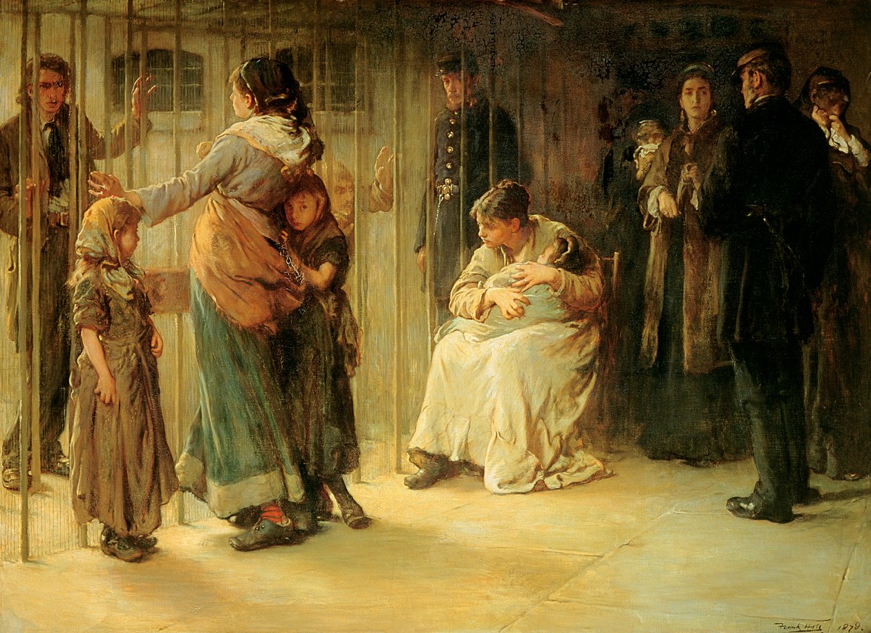 Newgate: In afwachting van het proces, 1878 door Frank Holl