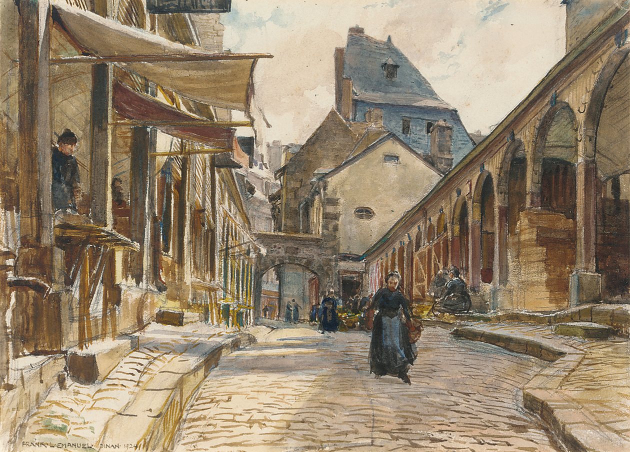 Marktdag, Dinan door Frank Lewis Emanuel