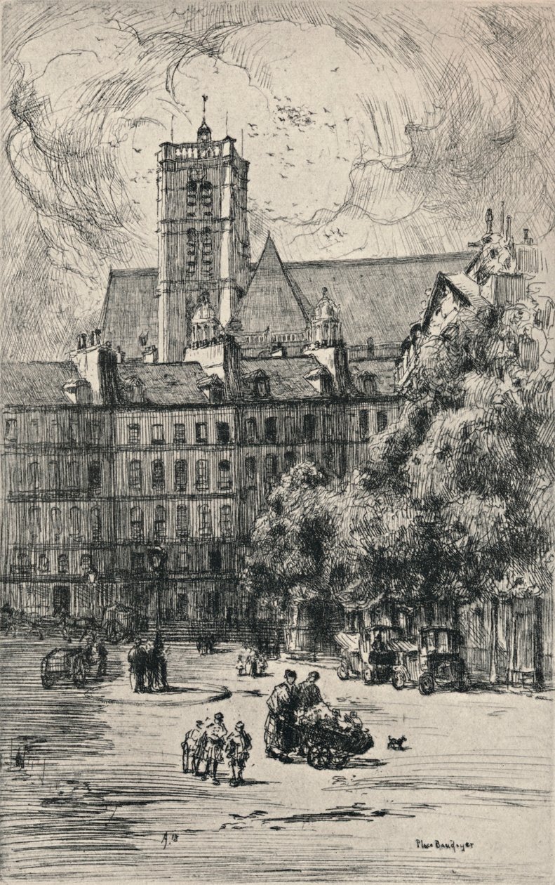 Place Baudoyer, 1915 door Frank Milton Armington