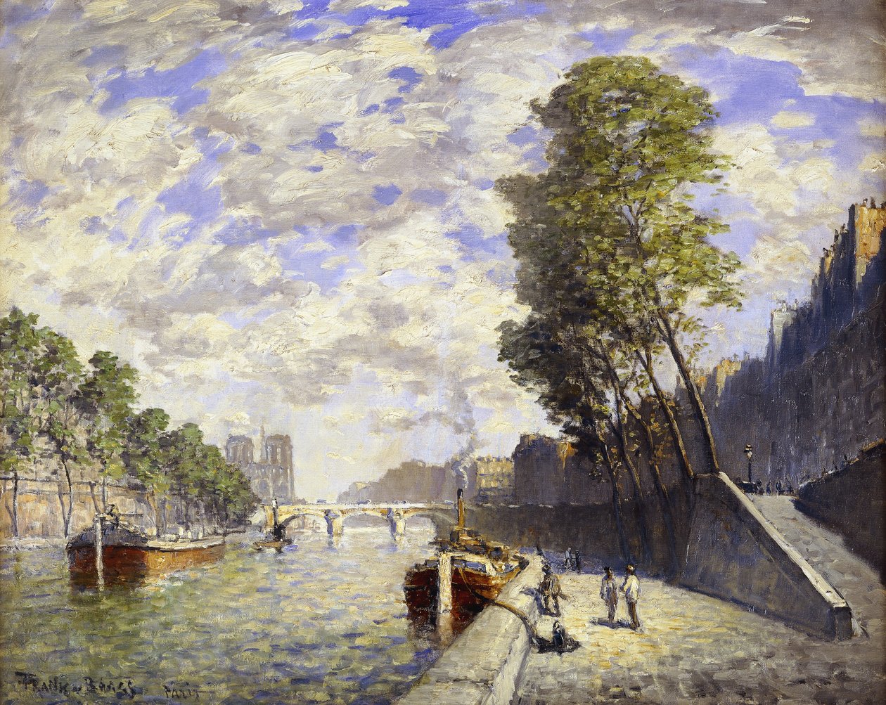 Le Quai des Grands-Augustine, Parijs door Frank Myers Boggs