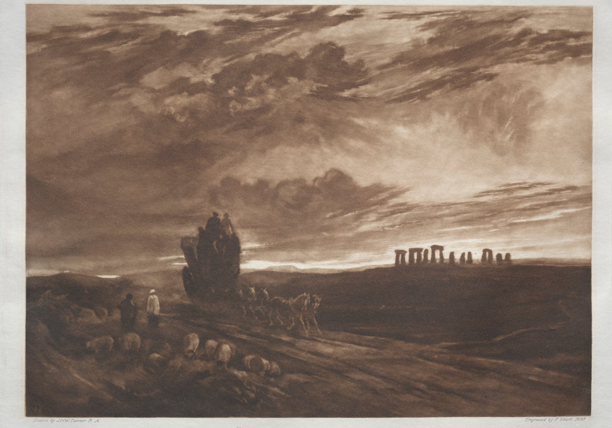 Stonehenge bij Dageraad door Frank Short