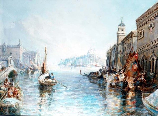 Venetië (een van een paar) door Frank Wasley