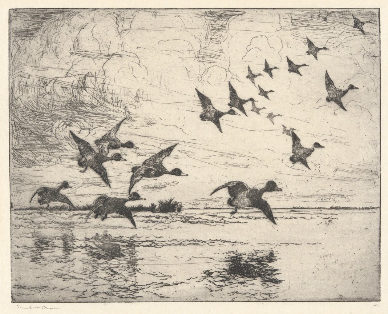 Het alarm P. 111 Pub. St. door Frank Weston Benson