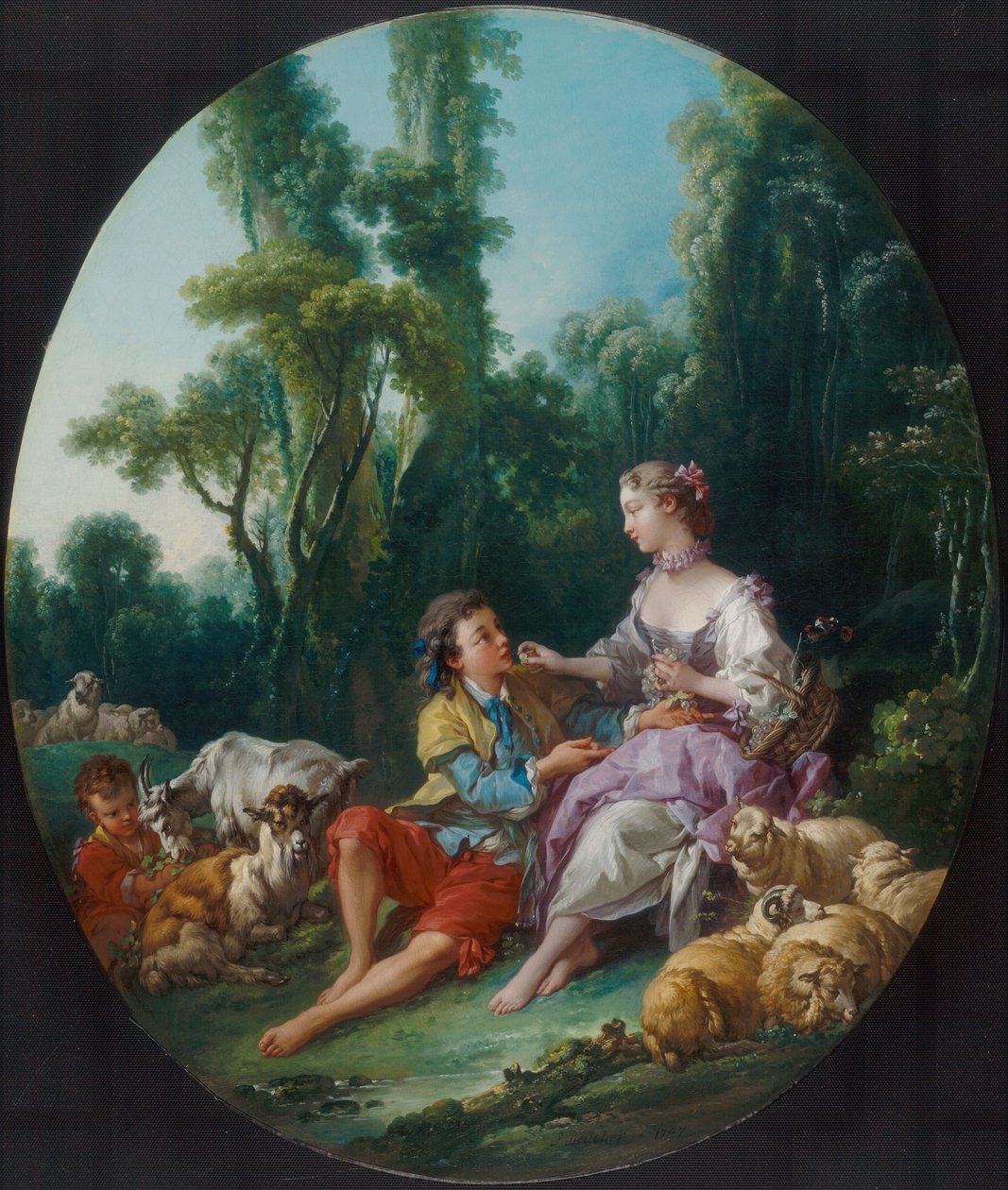Denken ze aan de Druif (Pensent-ils au raisin) door François Boucher