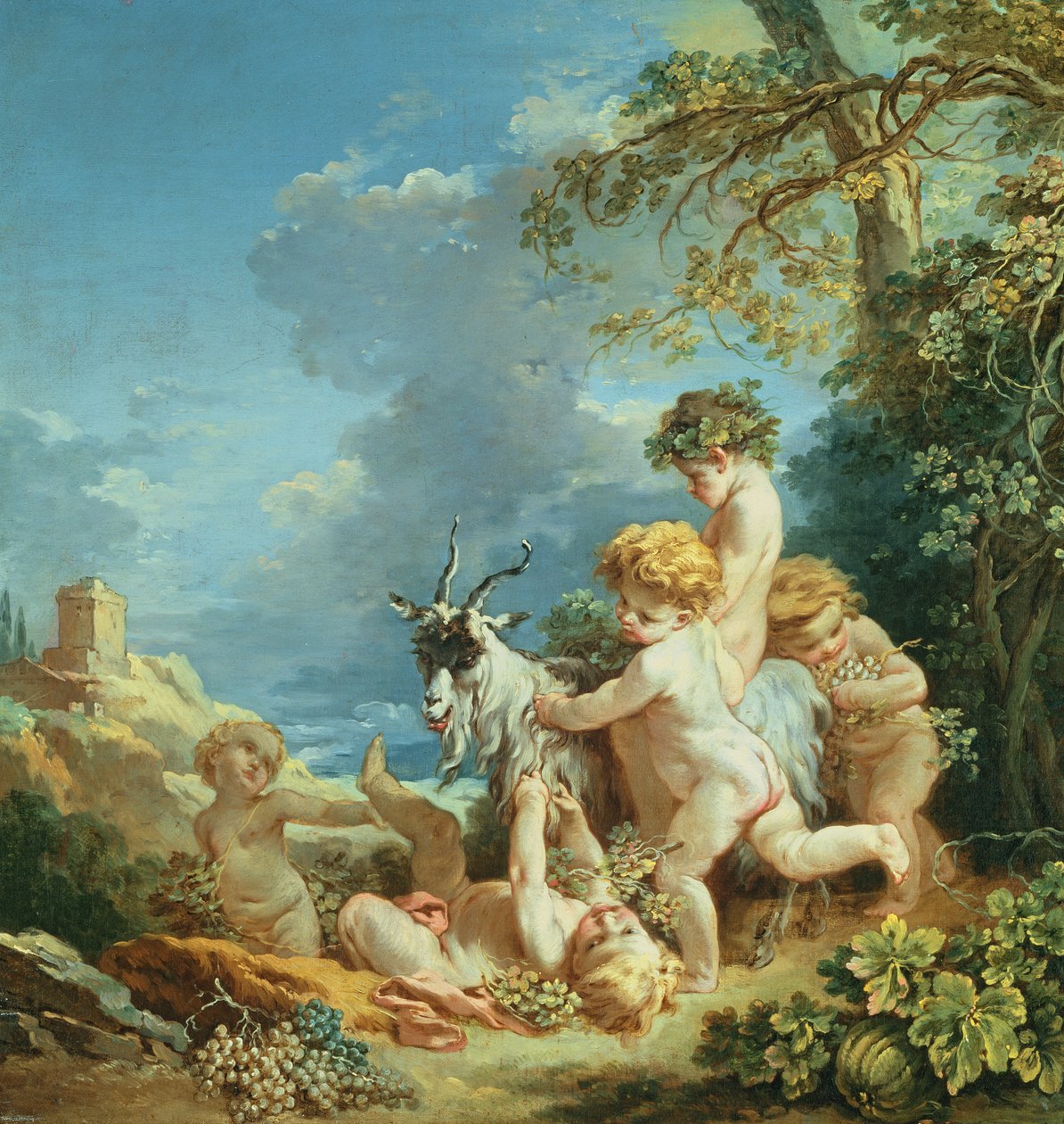 Herfst, 1731 door François Boucher