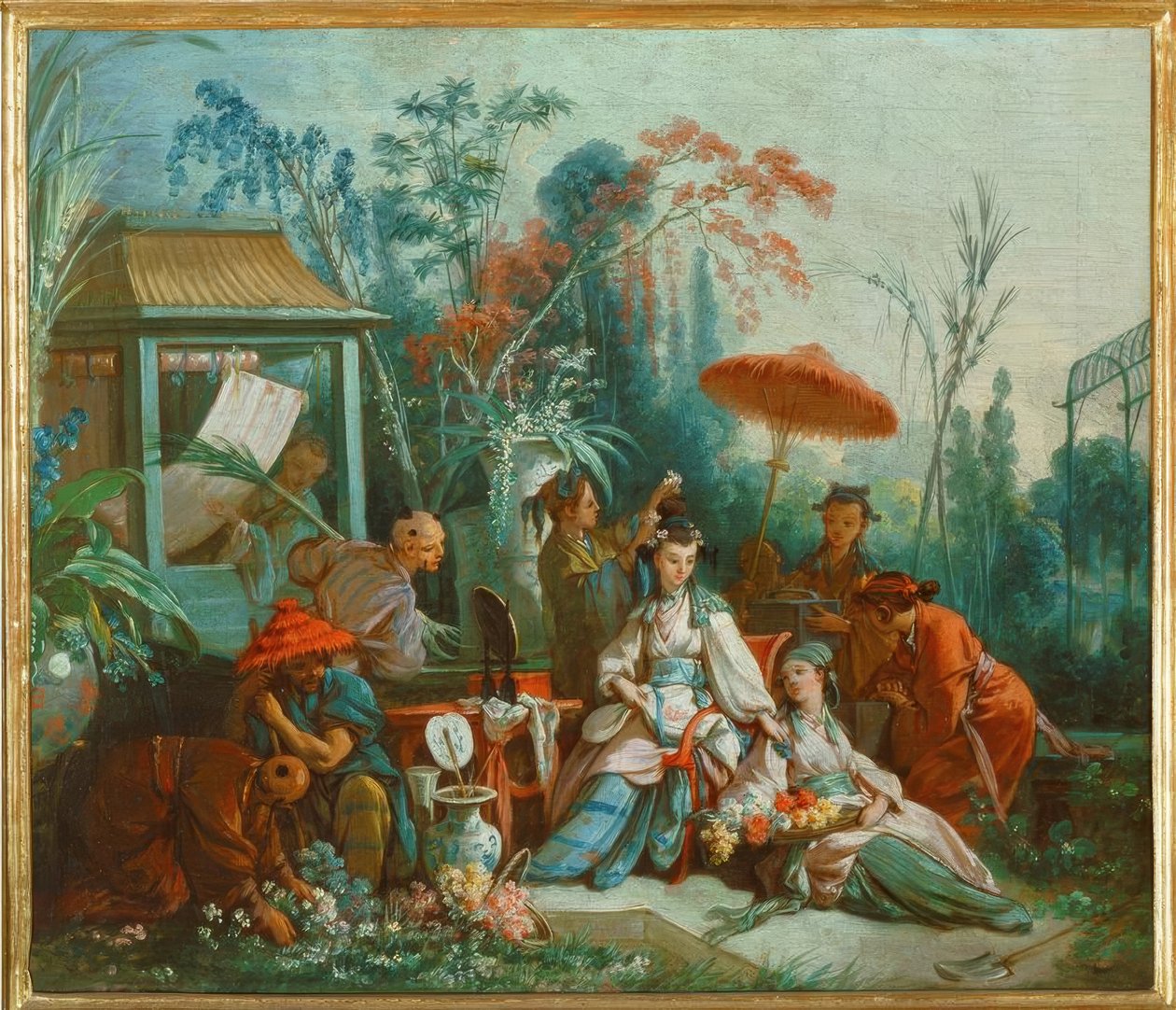 Chinese tuin door François Boucher