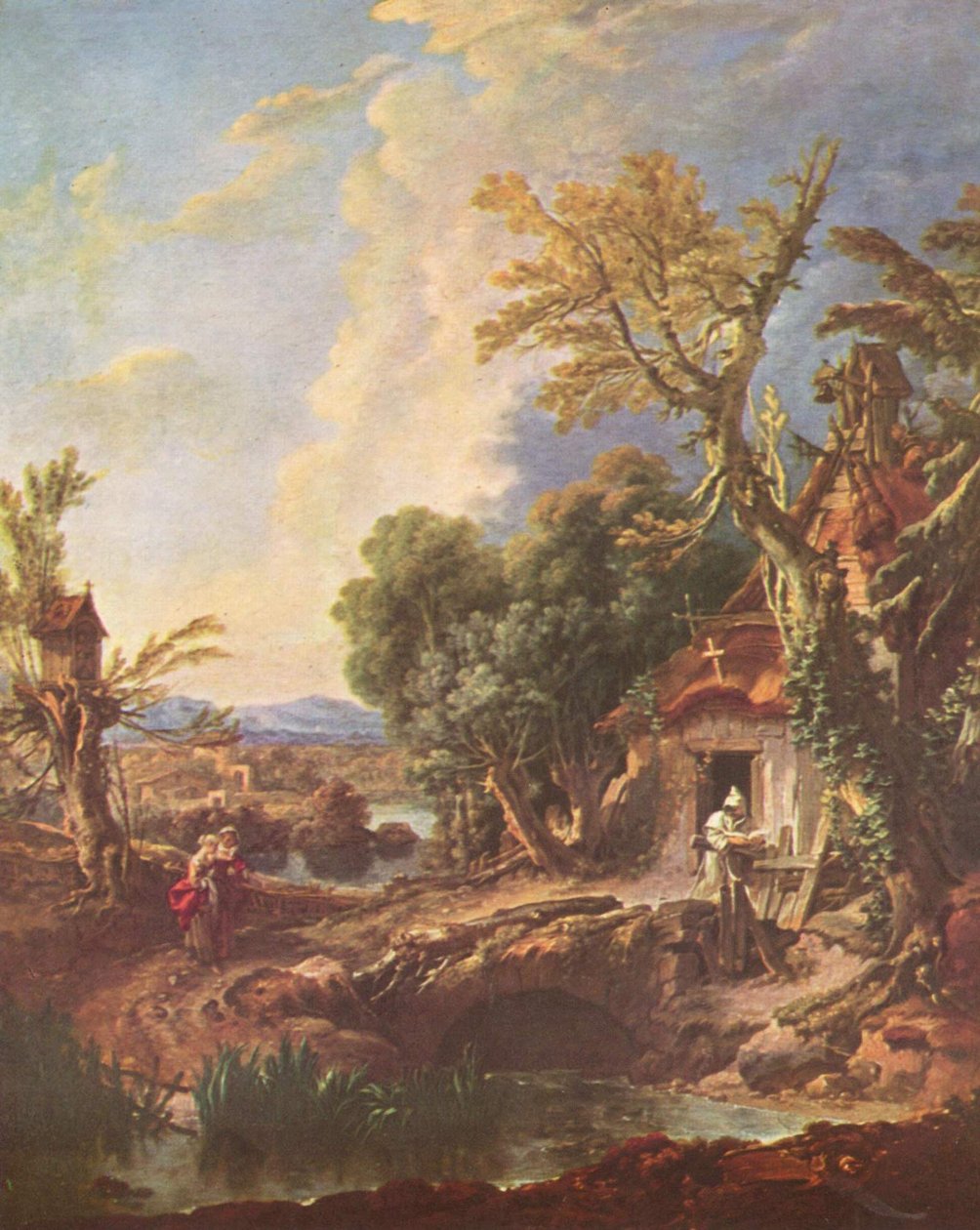 Landschap met broer Lucas door François Boucher