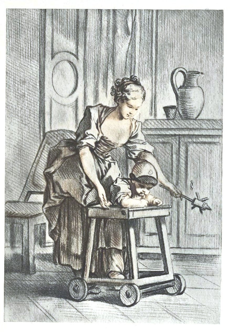 De kar met wielen door François Boucher