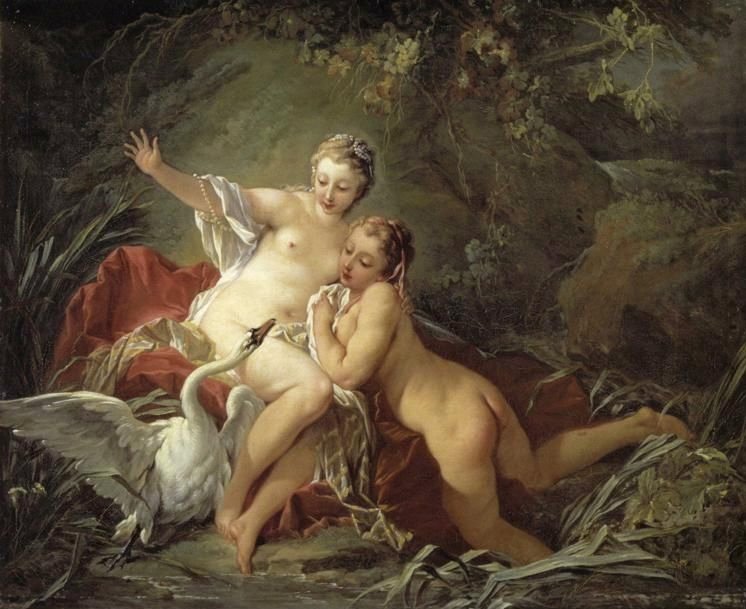 Leda en de Zwaan door François Boucher
