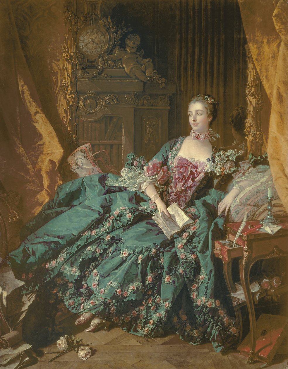 Madame de Pompadour door François Boucher