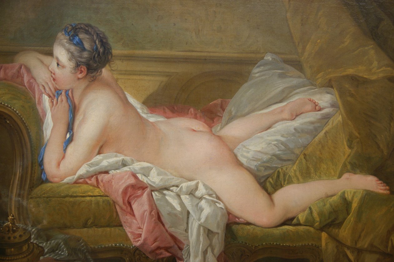 Rustend Meisje door François Boucher