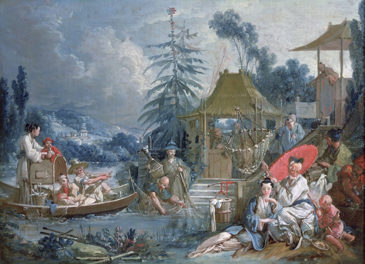 De Chinese Vissers, c.1742 door François Boucher