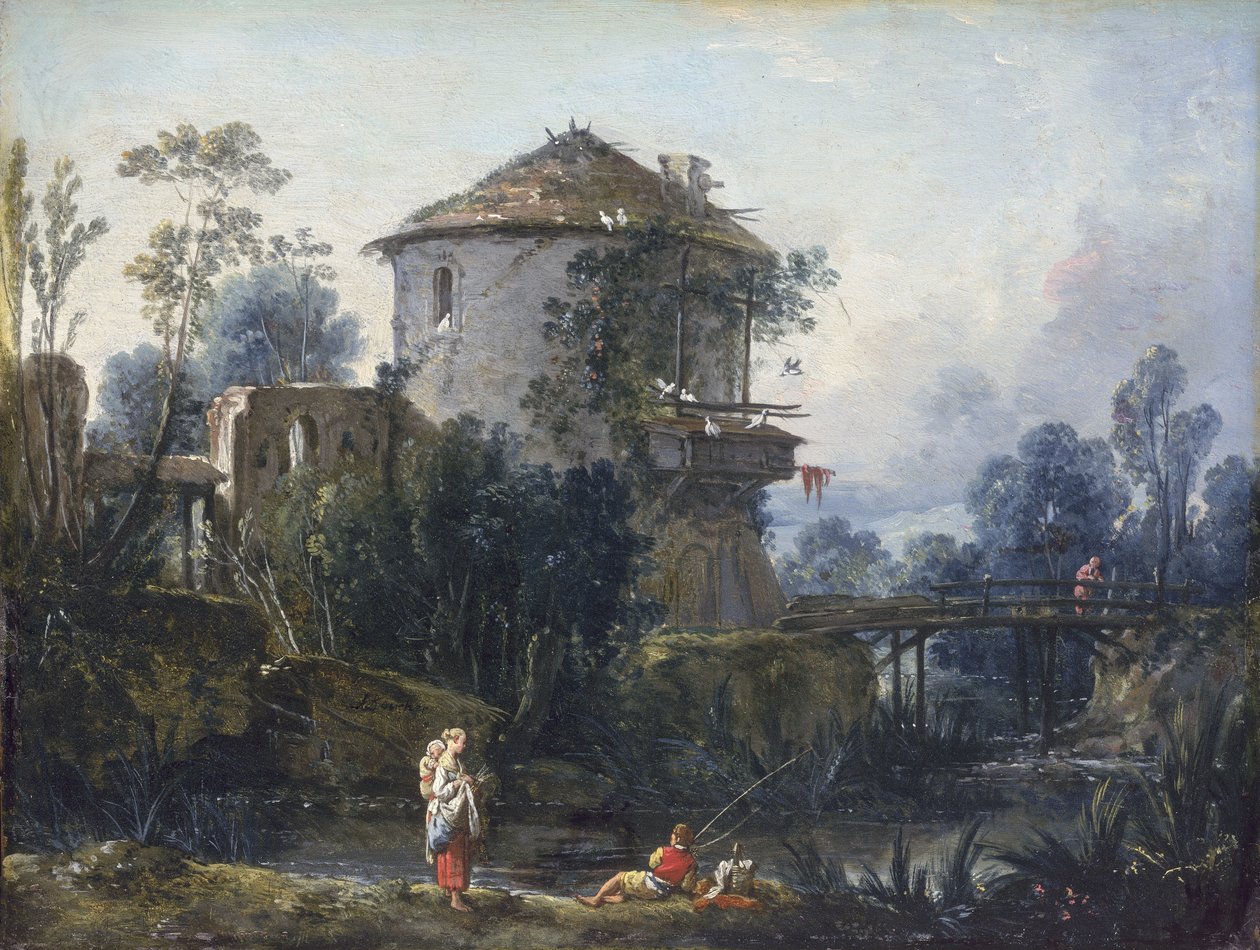 De oude duiventil door François Boucher