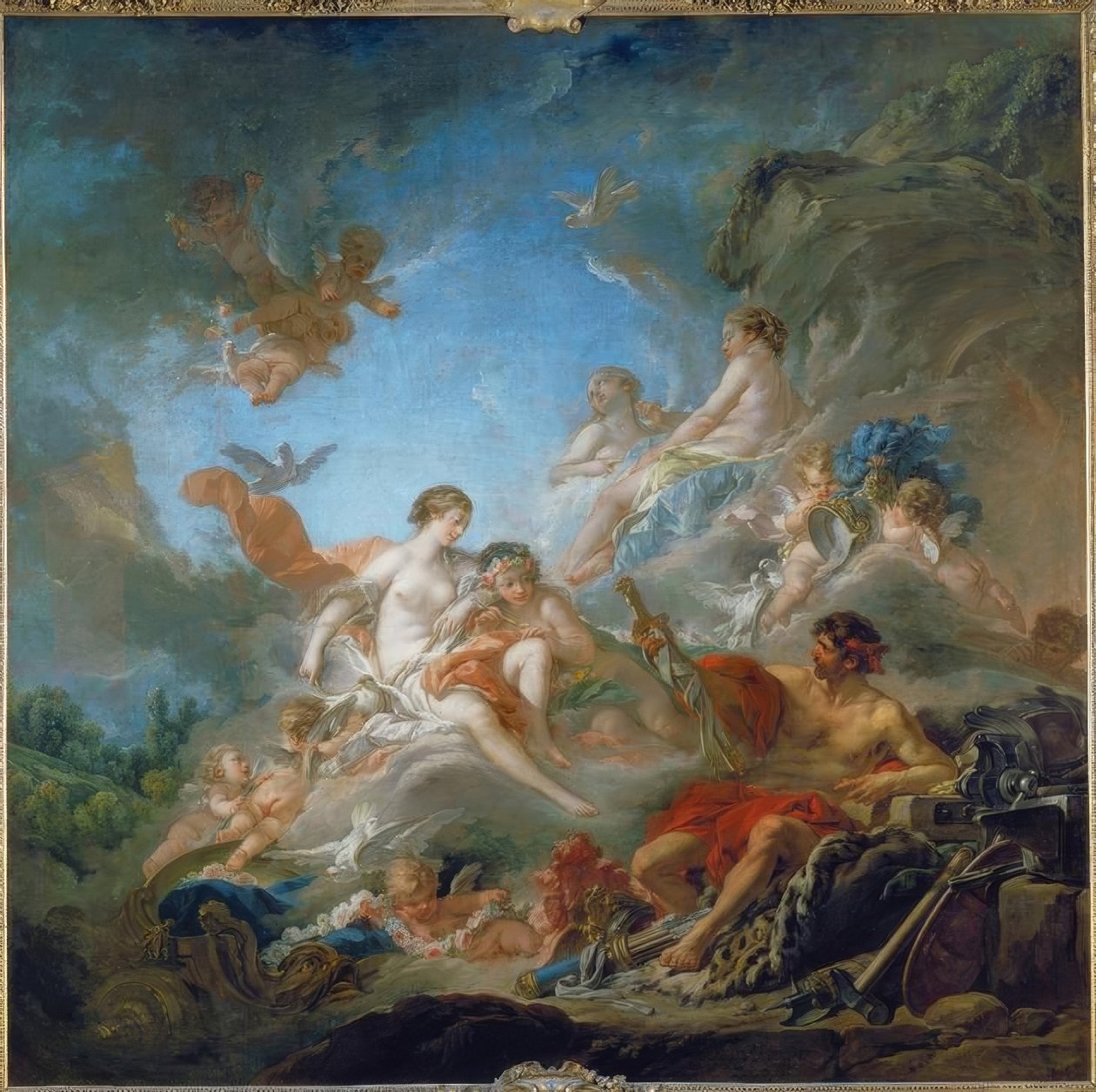 Venus in de smidse van Vulcanus door François Boucher