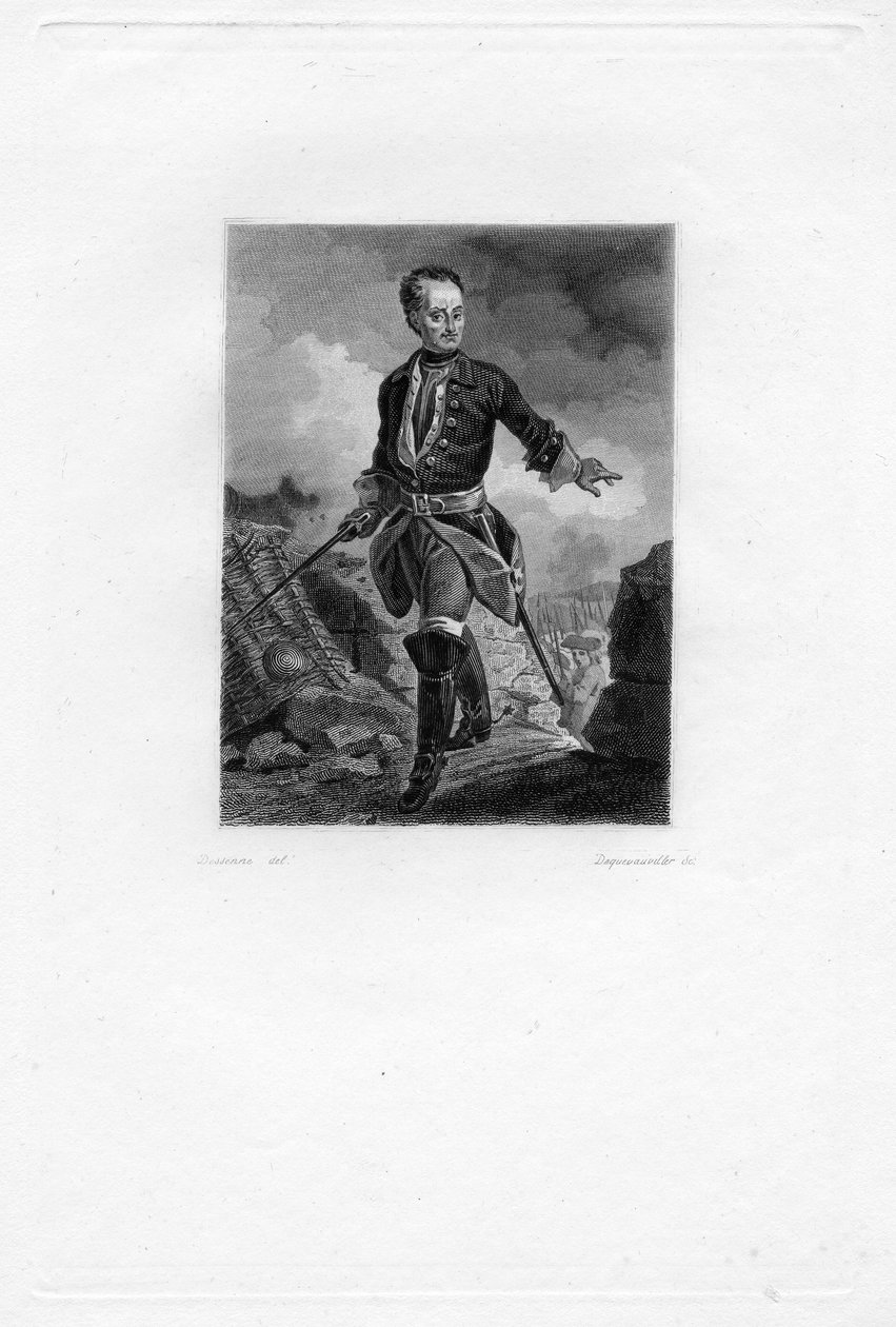 gegraveerd portret door François Dequevauviller d’après Alexandre Joseph Desenne