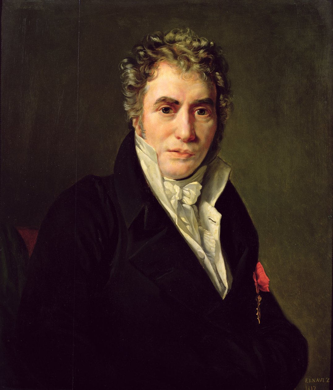 Jacques Louis David (1748-1825) door François Joseph Navez