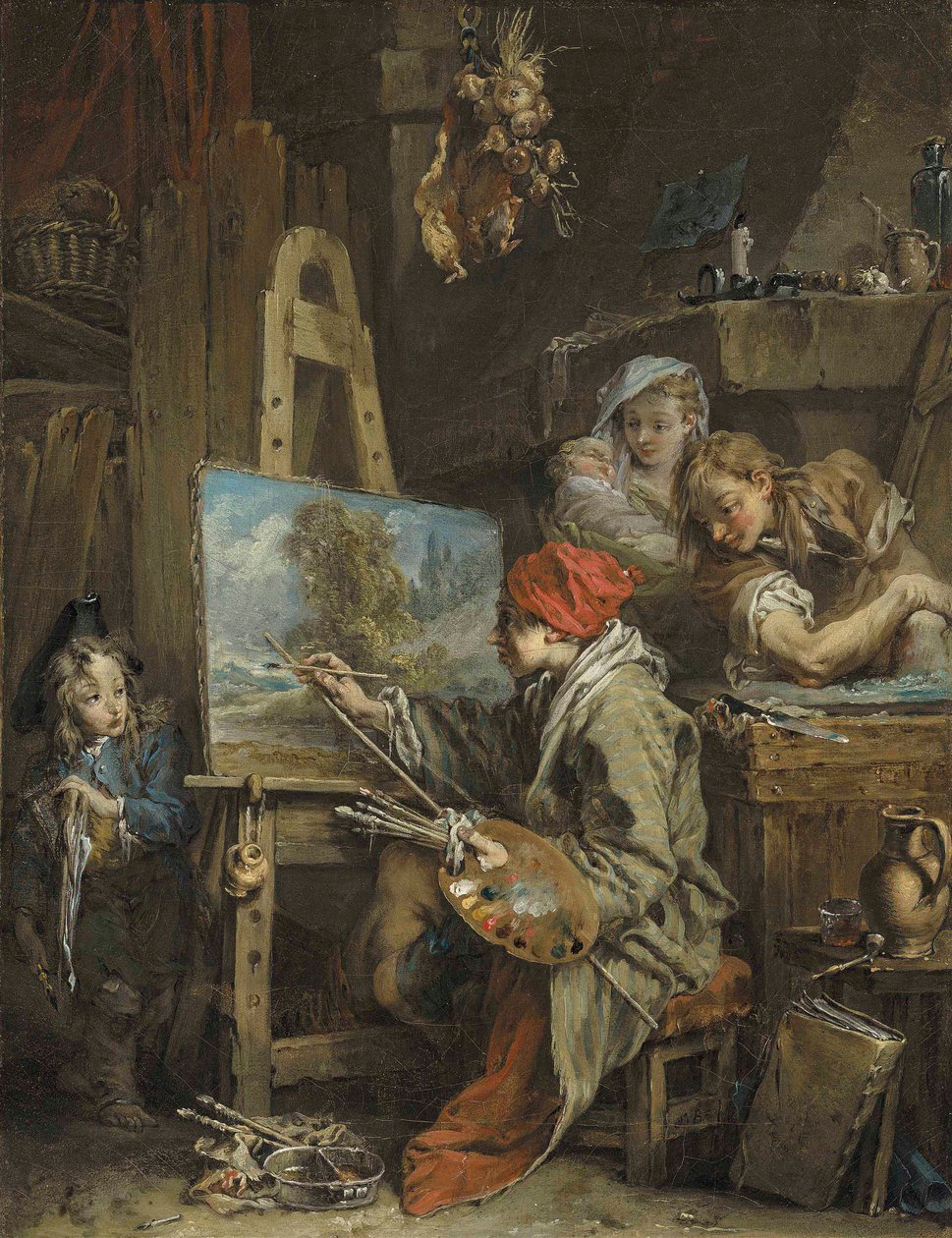 Boucher - De landschapschilder door François Boucher