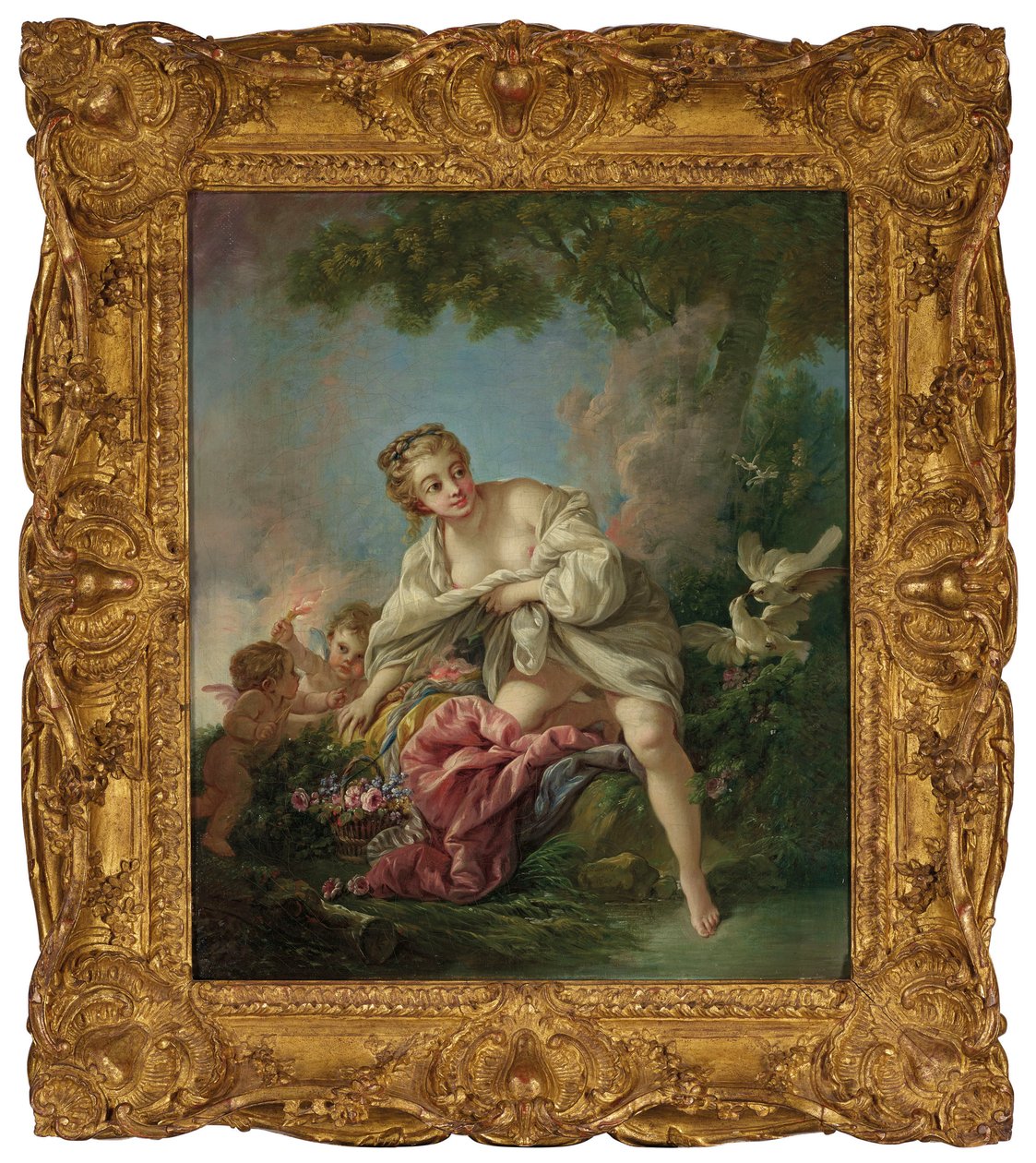 Boucher - Venus en de minnaars, 1767 door François Boucher