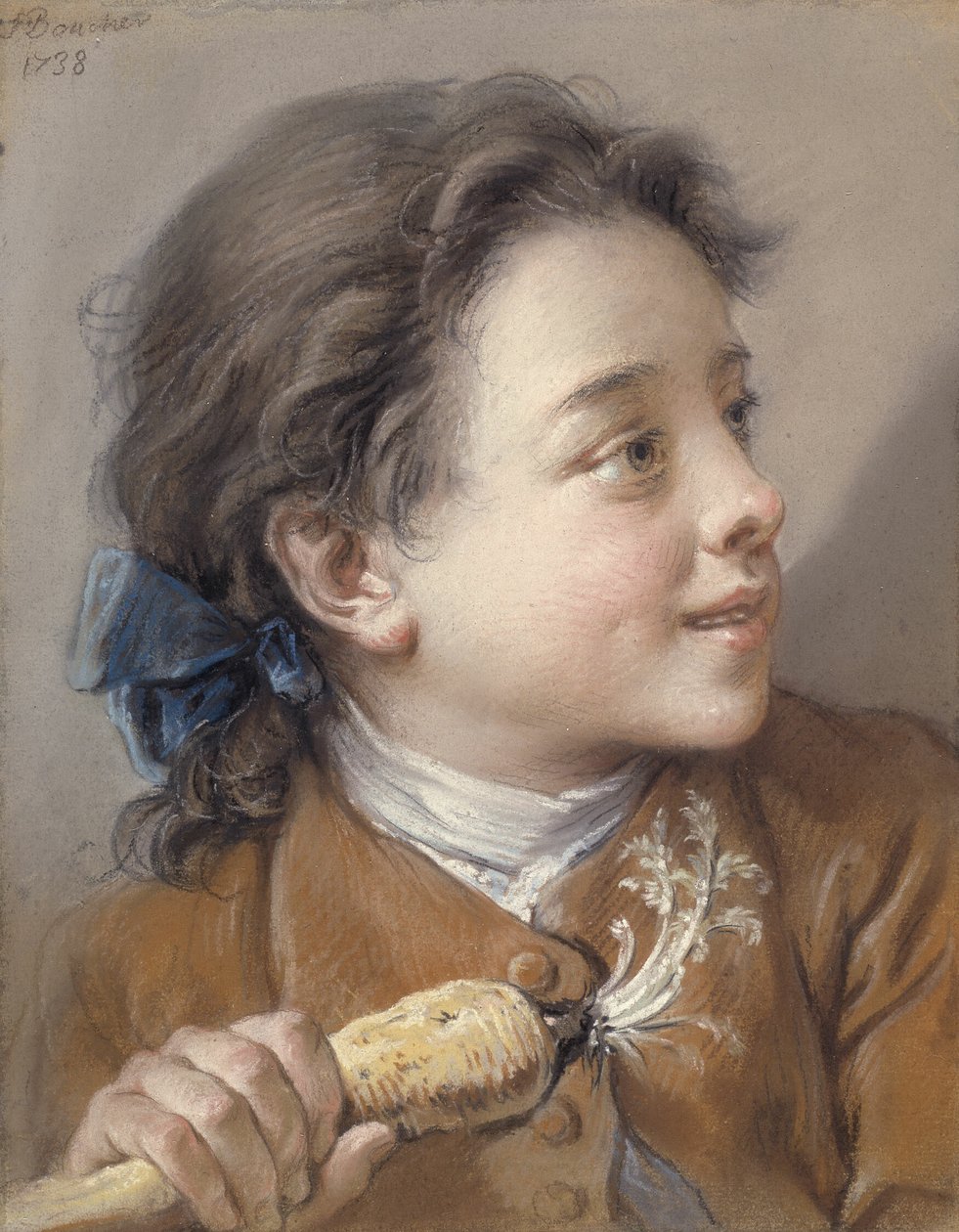 Jongen met een wortel door François Boucher