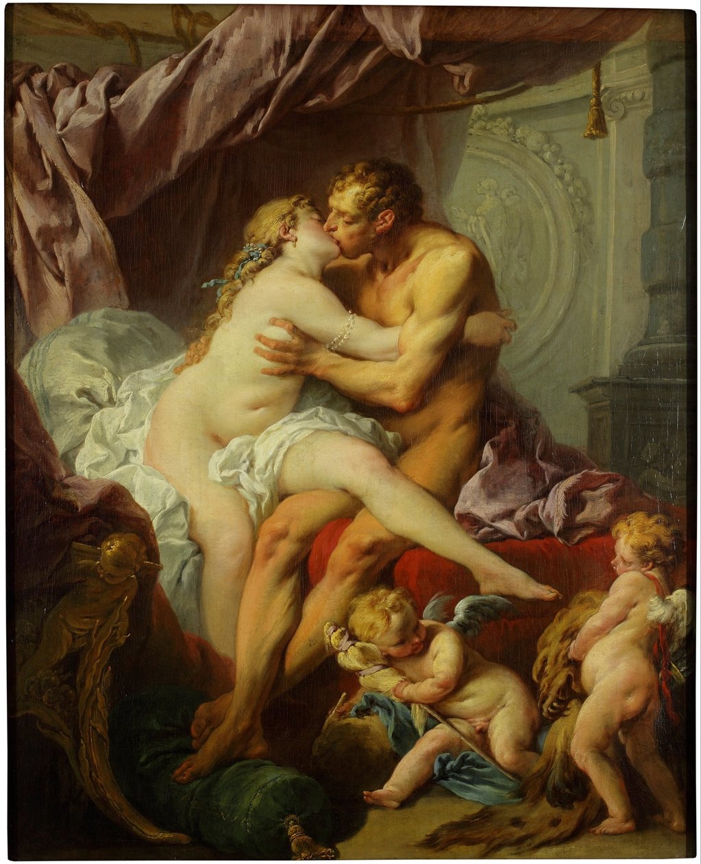 Hercules en Omphale door François Boucher