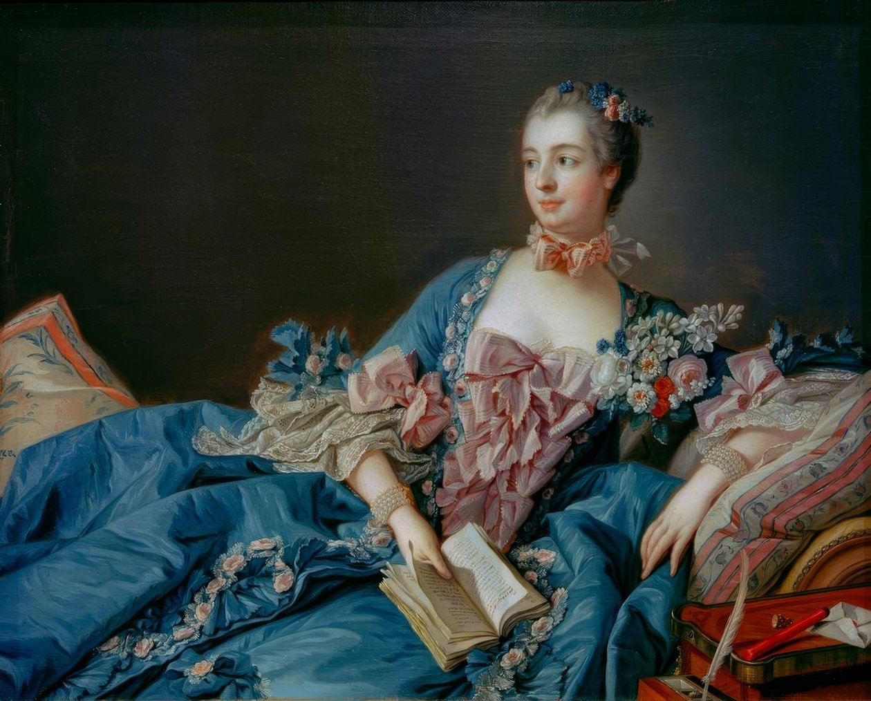 Madame de Pompadour door François Boucher