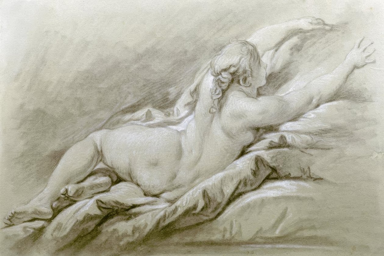 Liggend naakt door François Boucher