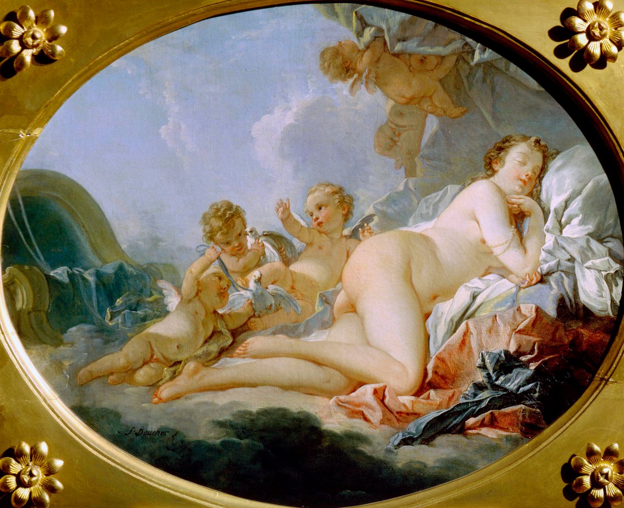 Slapende Venus, 18e eeuw door François Boucher